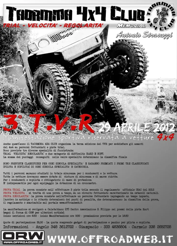 Locandina tvr 2012