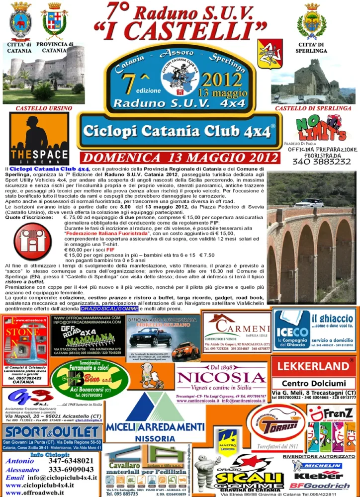 Locandina raduno SUV 2012