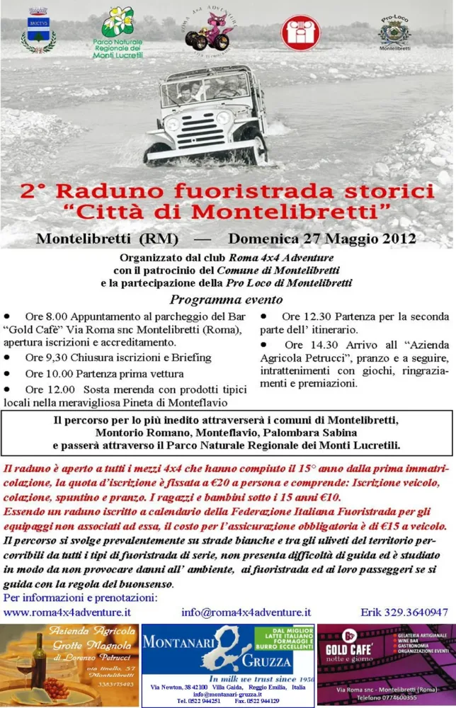 Locandina raduno montelibretti 2012
