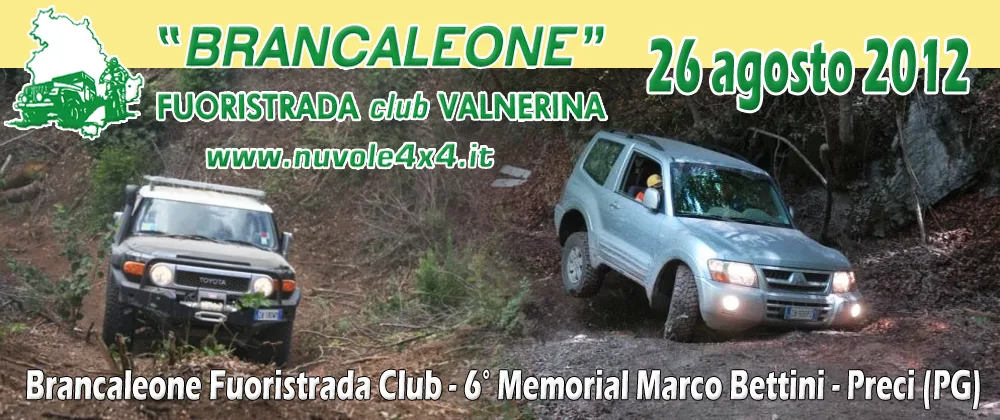 Brancaleone Fuoristrada Club - 6° Memorial Marco Bettini - Preci (PG) 26 agosto 2012