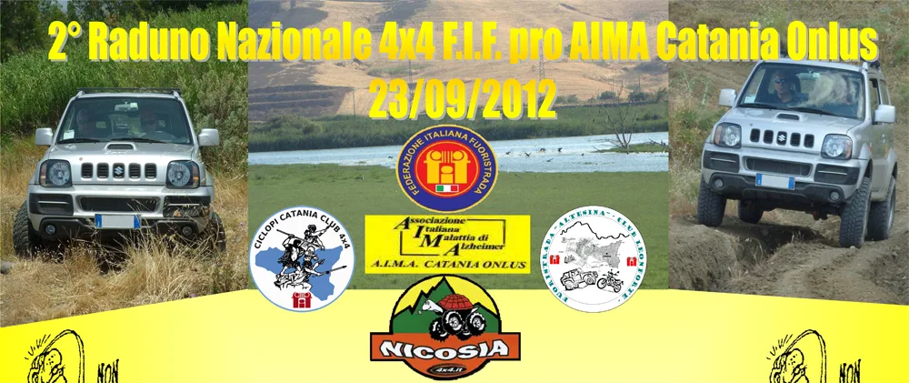 2° Raduno Nazionale 4x4 FIF pro AIMA Catania Onlus - 23 settembre 2012
