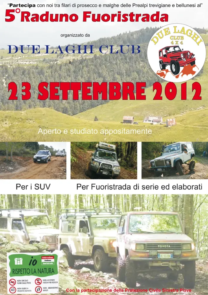 Locandina 5 raduno due laghi 4x4 2012 fronte