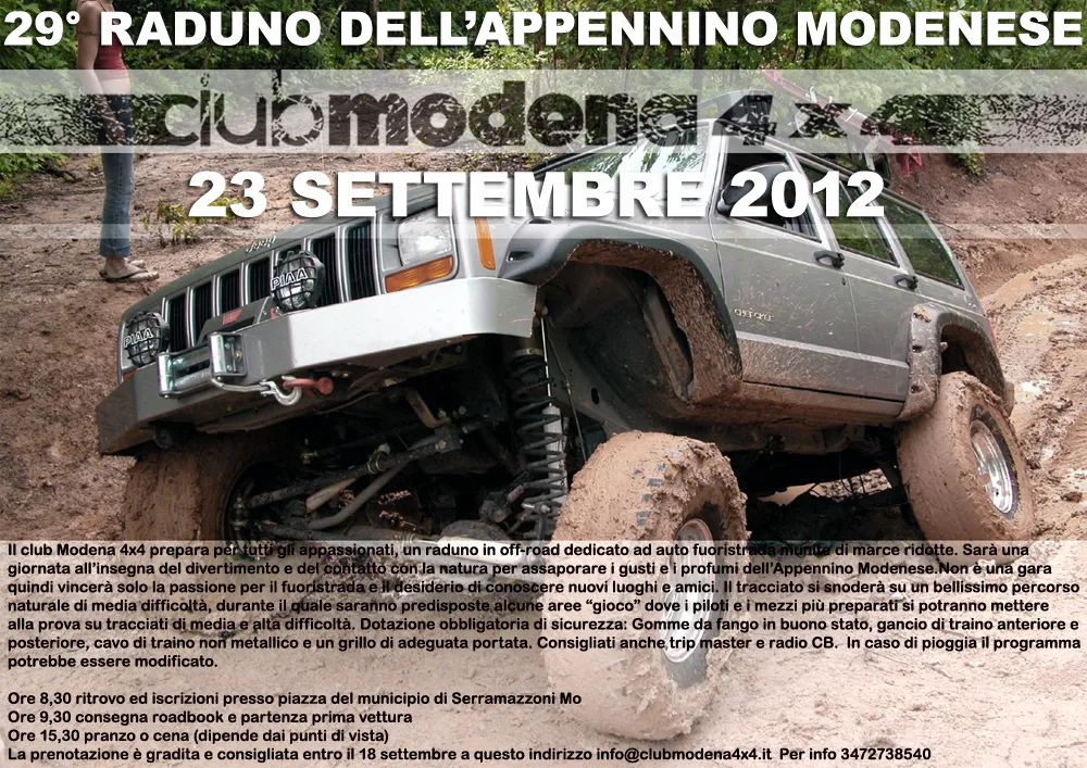 Club Modena 4x4 - 29° Raduno dell'Appenino Modenese - 23 settembre 2012