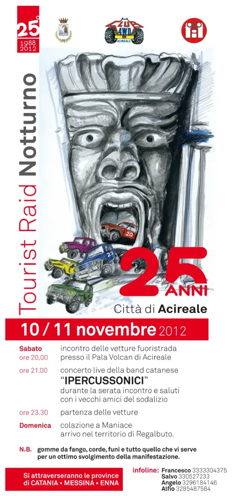 Locandina tourist raid notturno 2012