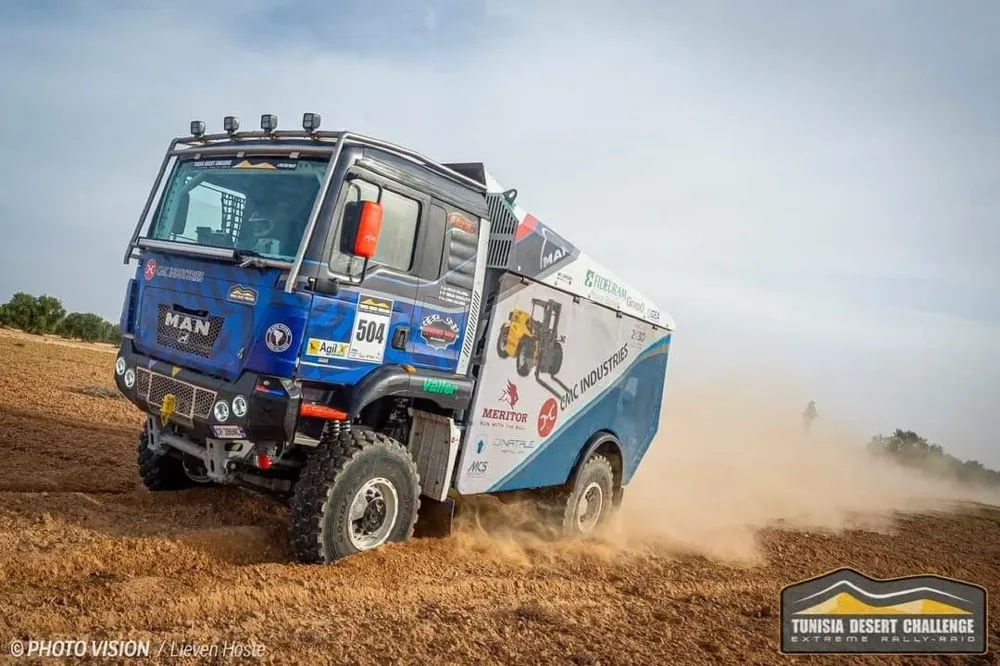 Paolo Calabria, Team Orobica Raid, in gara al Tunisia Desert Challenge