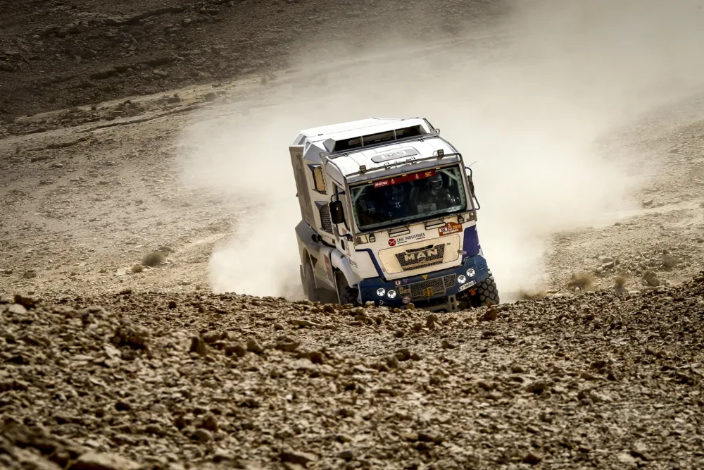 Paolo Calabria, Team Orobica Raid, in gara al Tunisia Desert Challenge