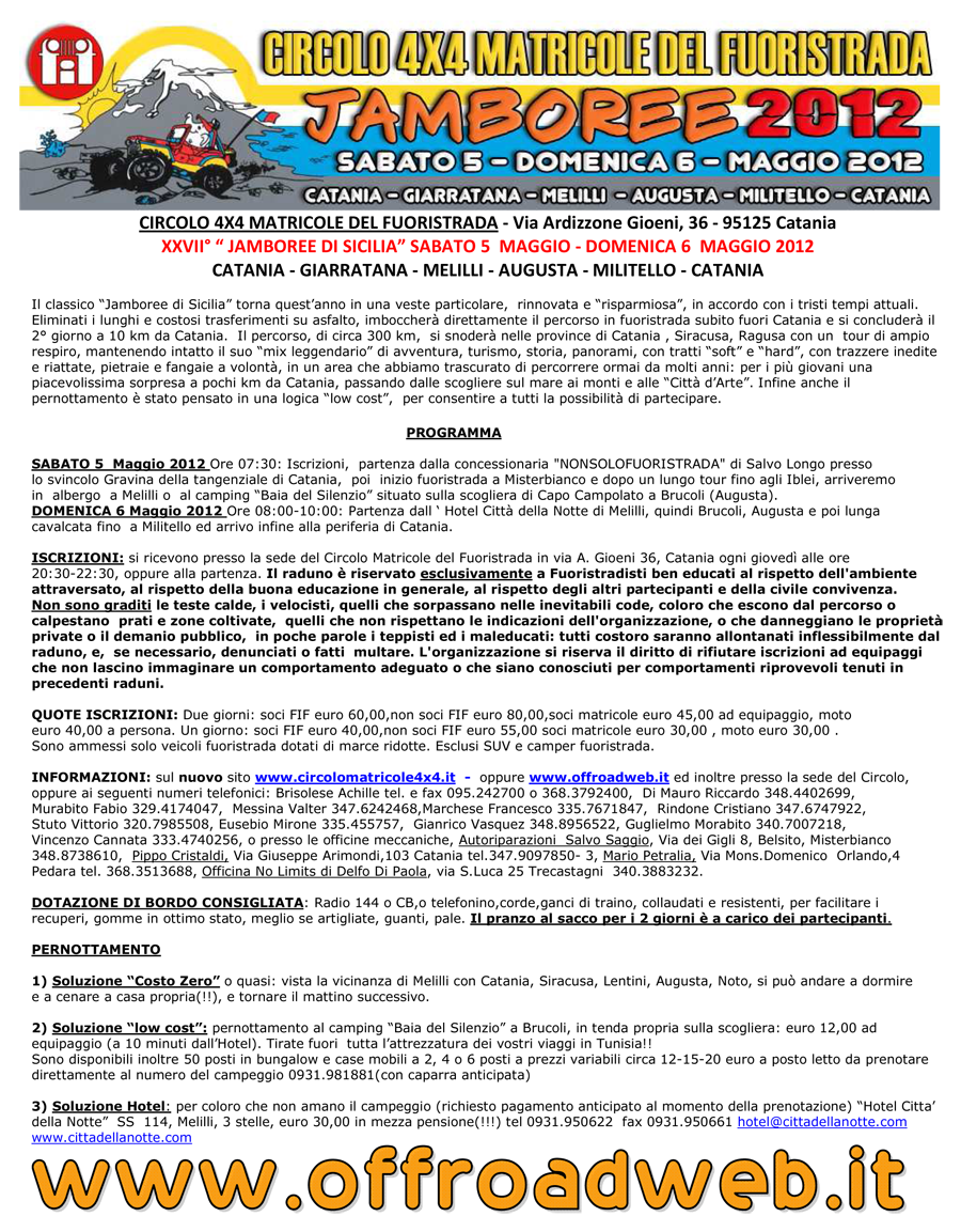 locandina jamboree 2012
