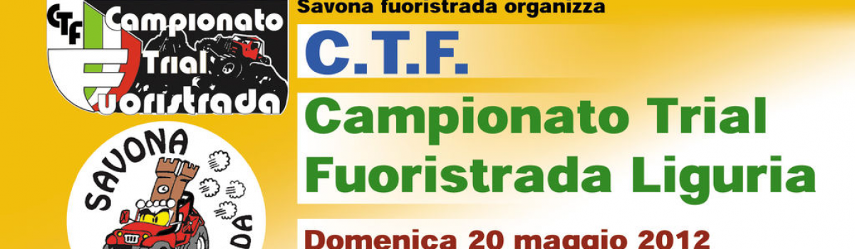 1ª prova Trofeo CTF LIGURIA – 20 maggio 2012 – Torria (IM)