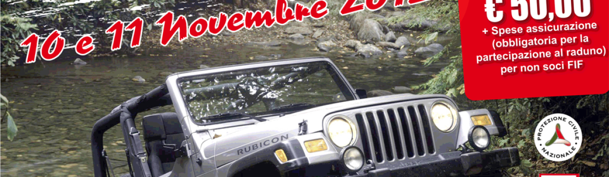 16° Weekend del SILA CLUB 4X4 – 10/11 novembre 2012